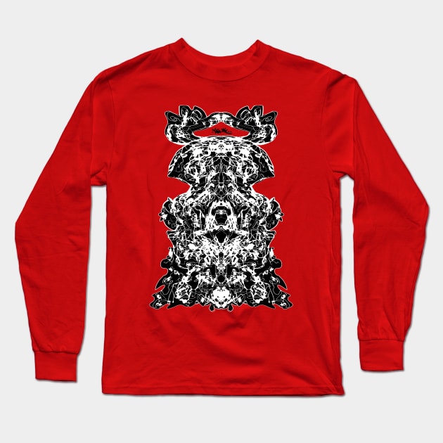 Rorschach psychedelic fantasy Long Sleeve T-Shirt by MetaRagz